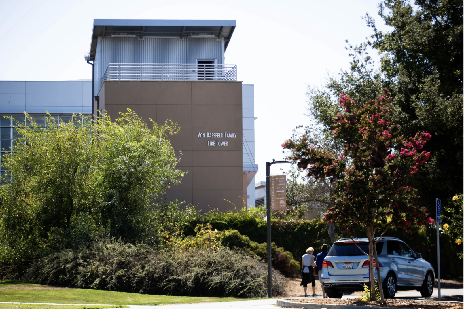 The fire tower on the Mission College campus in Santa Clara.