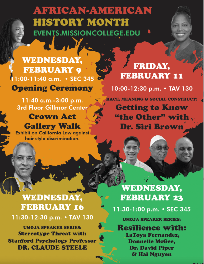 Black History Month flyer.