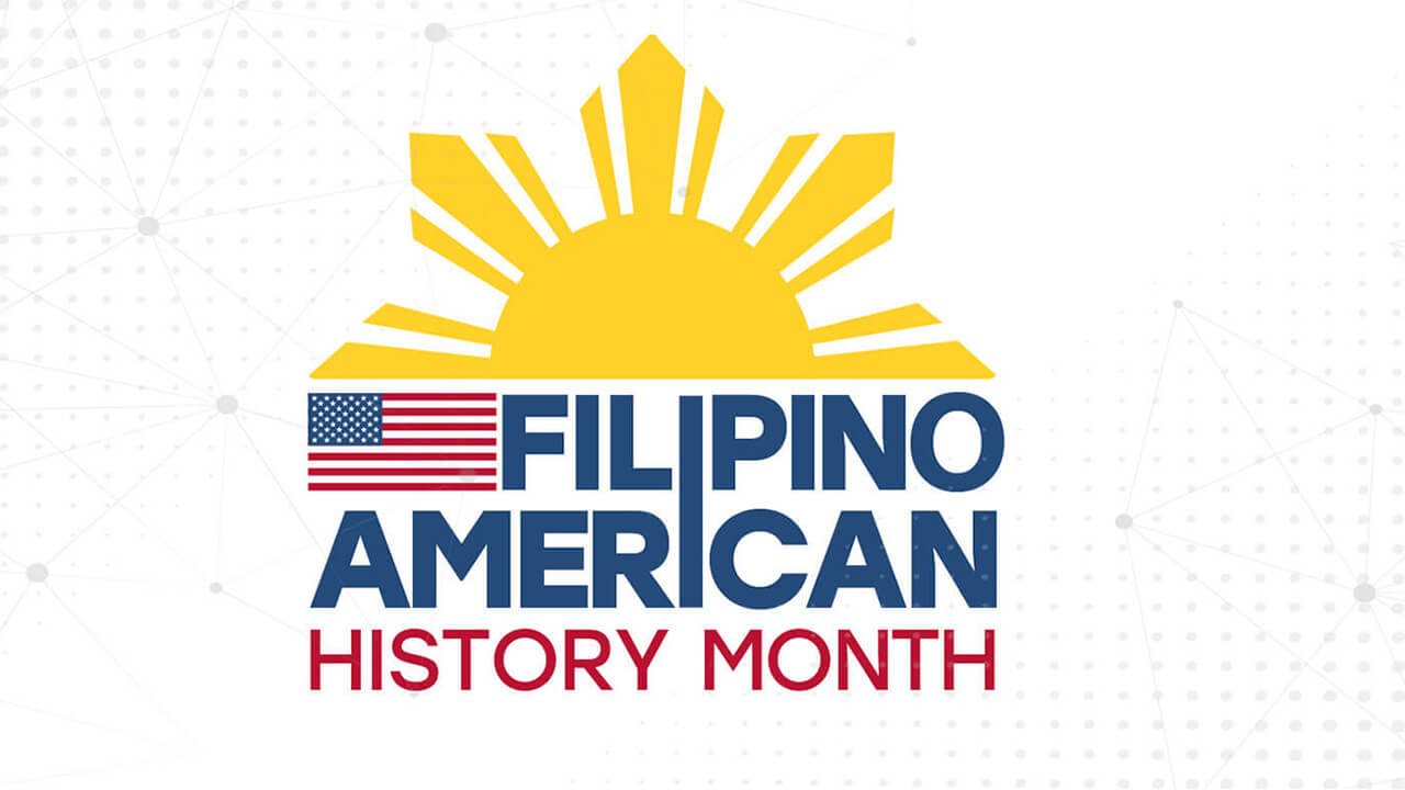 sun with filipino american text