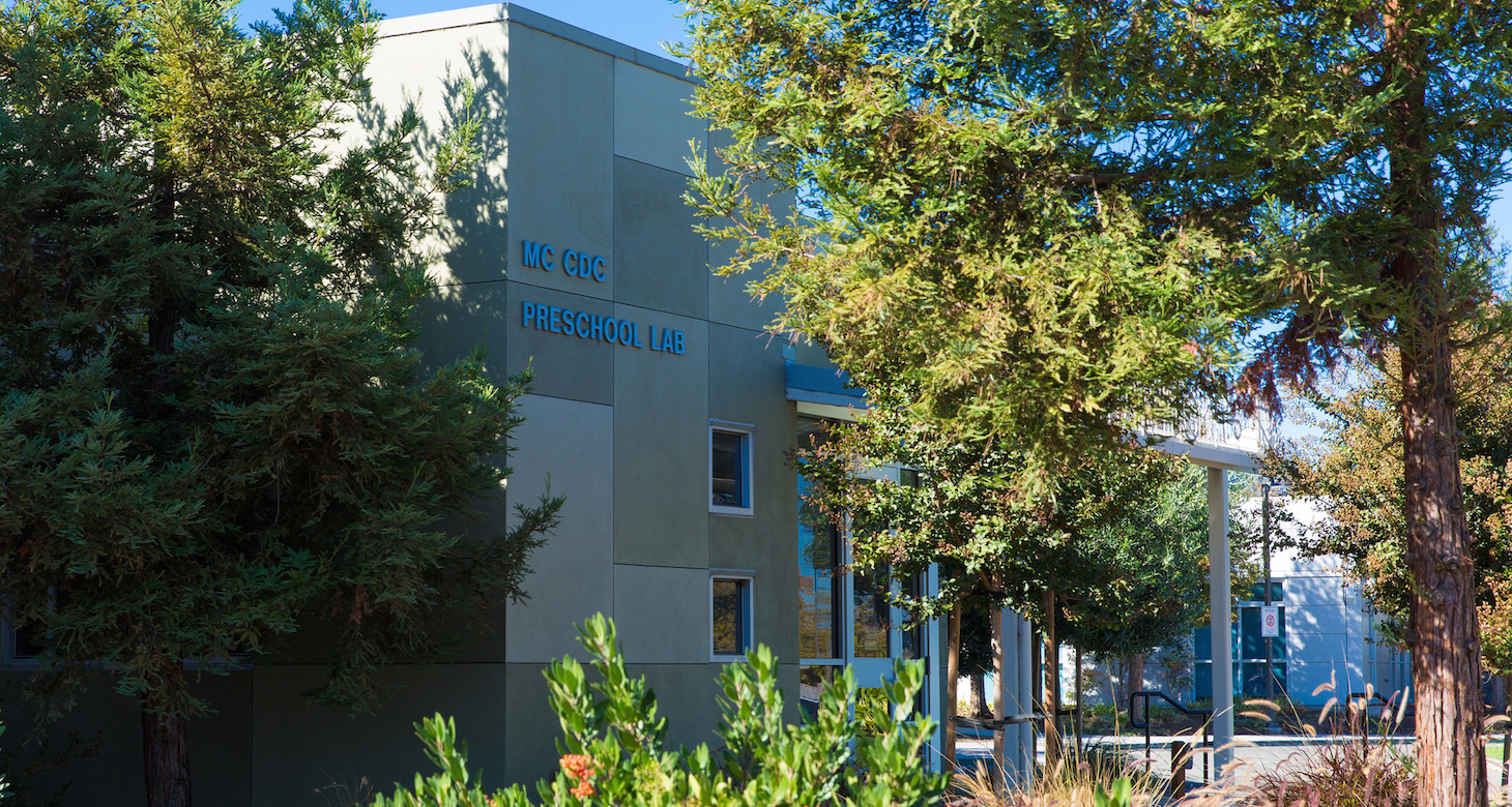 CDC building with trees